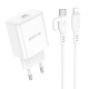 Сетевое зарядное устройство Borofone BA81A USB-C (20W · 3A) с кабелем Type-C – Lightning (White)