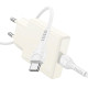 Сетевое зарядное устройство Hoco N44 USB-C (30W · 3A) с кабелем Type-C – Type-C (White)