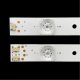 Пряма підсвітка для телевізора Doffler 43″ 10S1P (5 планок по 855 мм, 10 LED, лінза 17 мм, 3 В)