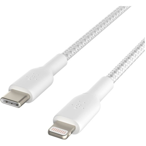 Кабель Belkin Type-C – Lightning (2 м · 18W · 3A) (CAA004BT2MWH) (White)