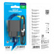 Сетевое зарядное устройство Borofone BAS12A USB-A (18W · 3A) с кабелем USB-A – Micro-USB (Black)