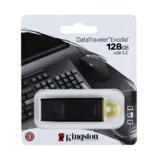 Флешка Kingston DT Exodia 128GB USB 3.2 (Black/Yellow)