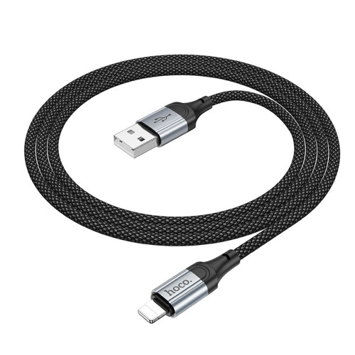 Кабель Hoco X102 USB-A – Lightning (1 м · 12W · 2.4A) (Black)