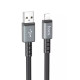 Кабель Hoco X85 USB-A – Lightning (1 м · 12W · 2.4A) (Black)
