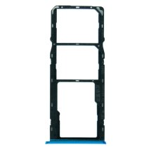 Держатель SIM-карты и карты памяти для Realme C3 (версия на 2×SIM) (Blue)
