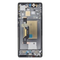 Дисплей для Motorola XT2407 Moto Edge 50 з тачскріном в рамці (Gray) (Original)