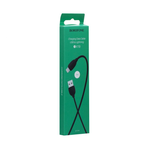 Кабель Borofone BX19 Streamer USB-A – Lightning (1 м · 12W · 2.4A) (Black)