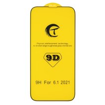 Захисне скло CT 9D для Apple iPhone 13 (Full Glue) (Black)