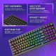 Клавіатура бездротова Proove Gaming Slicker Pro (Ukraine Layout) (White/Purple)