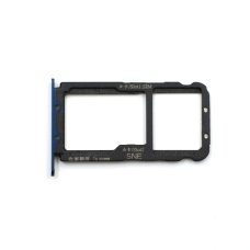 Держатель SIM-карты для Huawei Nova 3i (версия на 2×SIM) (Sapphire blue)