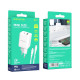 Сетевое зарядное устройство Borofone BN7 USB-A+USB-C (20W · 3A) с кабелем Type-C – Type-C (White)