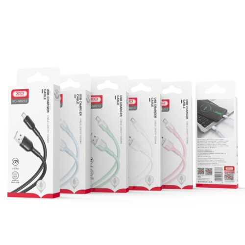 Кабель XO NB212 USB-A – Micro-USB (1 м · 10.5W · 2.1A) (White)
