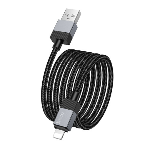 Кабель Hoco X110 Honorific USB-A – Lightning (1 м · 12W · 2.4A) (Black)