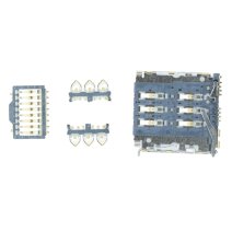 Роз'єм SIM-карти для Motorola XT2427 Moto G85 (5G) 6 pin (8 кріплень) (One SIM)