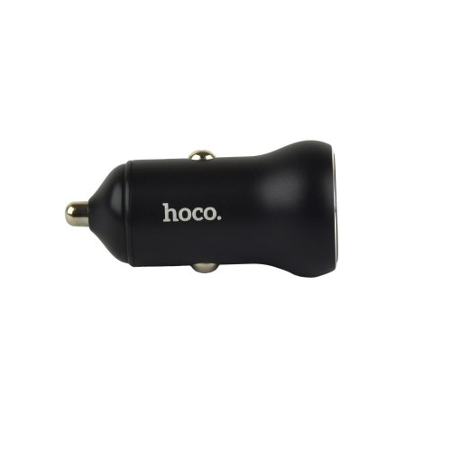Автомобильное зарядное устройство Hoco NZ5 USB-A+USB-C (30W · 3A) с кабелем Type-C – Lightning (Black)