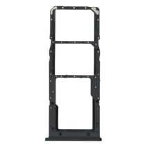 Держатель SIM-карты и карты памяти для Samsung A127 Galaxy A12 Nacho (2021) (2×SIM, карта памяти) (Black)