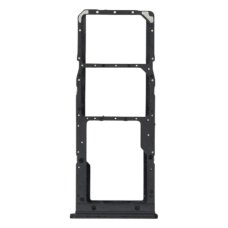Держатель SIM-карты и карты памяти для Samsung A127 Galaxy A12 Nacho (2021) (2×SIM, карта памяти) (Black)
