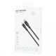 Кабель Proove Soft Silicone Type-C – Lightning (1 м · 27W · 3A) (Black)