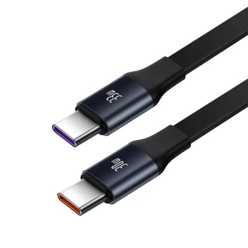 Автомобильное зарядное устройство Baseus Enjoyment Retractable (33W · 3A) с кабелем 2USB-C (Black)
