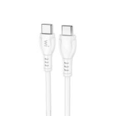 Кабель Wibrand Boa Type-C – Type-C (1 м · 60W · 3A) (White)
