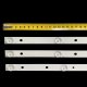 Пряма підсвітка для телевізора Akai 39″ E39F2000 (3 планки по 684/730 мм, 6/7 LED, лінза 15,5 мм, 6 В)