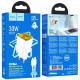 Мережевий зарядний пристрій Hoco N53 USB-A+USB-C (30W · 3A) з кабелем Type-C – Lightning (White)