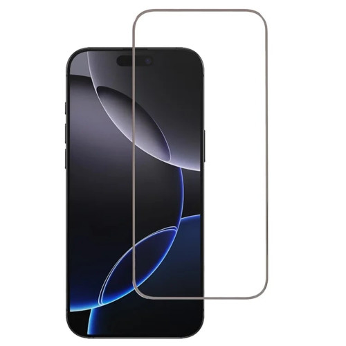Захисне скло Color Frame для Apple iPhone 14 Pro (Full Glue) (Silver)