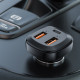 Автомобильное зарядное устройство Acefast B9 2xUSB-A+USB-C (66W) (Black)