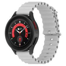 Ремешок универсальный 20 мм Ocean Band для Amazfit, Samsung, Huawei (Light Gray)