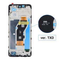 Дисплей для Tecno Spark 30 с тачскрином в рамке (Black) (Original) (ver. TXD)