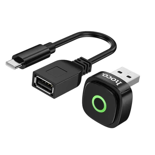 Бездротовий адаптер CarPlay Hoco DUP10 mini (Black)