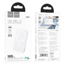 Повербанк Hoco J109 Magnetic PD20W Easy Wireless Fast Charging (5000 mAh) (White)