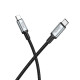 Мультимедийный кабель Hoco US10 Type-C – Type-C 3.0 5Gbit/s (0.5 м · 3A) (Black)