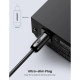 Аудиокабель AUX Ugreen AV122 S PDIF male to S PDIF male, Toslink (2 м) (Black)