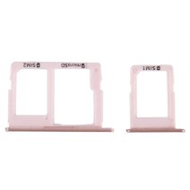 Держатель SIM-карты и карты памяти для Samsung G570 Galaxy J5 Prime (2016) (версия на 2×SIM) (Pink)