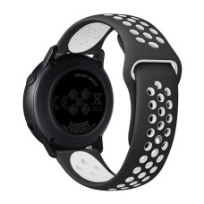 Ремешок универсальный 22 мм Sport Nike для Amazfit, Samsung, Huawei (Black/White)