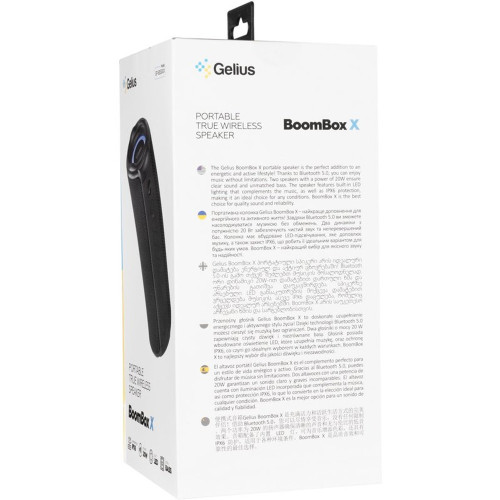 Bluetooth колонка Gelius BoomBox X GP-BS500x (Black)