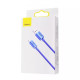 Кабель Baseus Crystal Shine Series USB-A – Lightning (1.2 м · 12W · 2.4A) (CAJY001103) (Sky Blue)