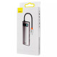USB-хаб Baseus Metal Gleam Series 7в1 Type-C (2xUSB 3.0 · HDMI 4K · Type-C · Type-C PD · microSD · SD) (Gray)