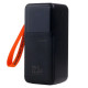 Повербанк Hopecom HP-28081 22.5W з кабелем 2в1 (50000 mAh) (Black)