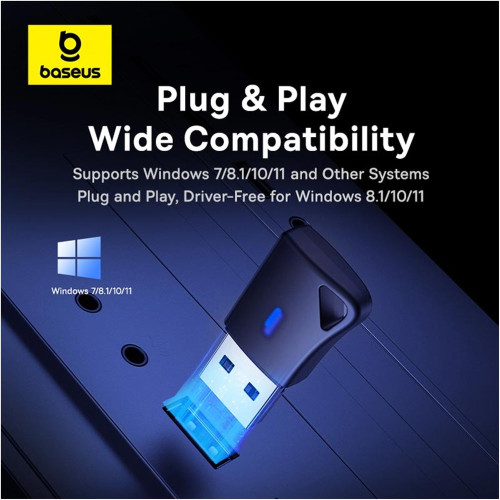 Bluetooth Adapter Baseus BA04 Plus (A10082600121-00) black