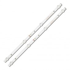 Прямая подсветка для телевизора Ergo 24″ 303HX236001E Rev1.0 (2 планки по 425 мм, 4 LED, линза 15,5 мм, 6 В)