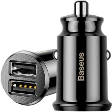 Автомобільний зарядний пристрій Baseus Grain15W 2xUSB-A (3.1A) (Black)
