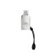 Переходник Hoco UA10 Micro-USB – USB-A 3.0 (Silver)