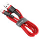 Кабель Baseus Cafule USB-A – Lightning (3 м · 18W · 2.1A) (CALKLF-R09) (Red)