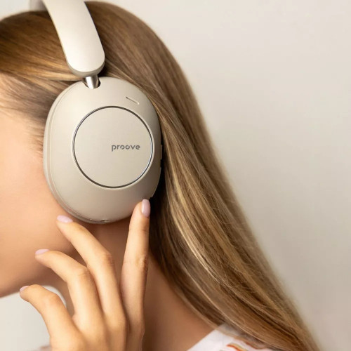Наушники Bluetooth Proove Silence 3D with ANC (Beige)