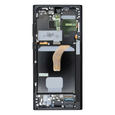 Дисплей для Samsung S908 Galaxy S22 Ultra з тачскріном в рамці (Graphite) (Original Assembled)
