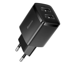 Сетевое зарядное устройство Baseus Compact 2xUSB-A (10.5W · 2A) (CCXJ010201) (Black)