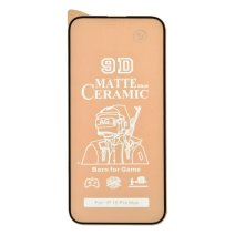 Защитная пленка Ceramic Matte для Apple iPhone 15 Pro Max (Full Glue) (Black)