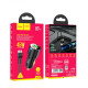 Автомобільний зарядний пристрій Hoco NZ6 USB-A+2xUSB-C (45W · 3A) з кабелем Type-C – Lightning (Black)